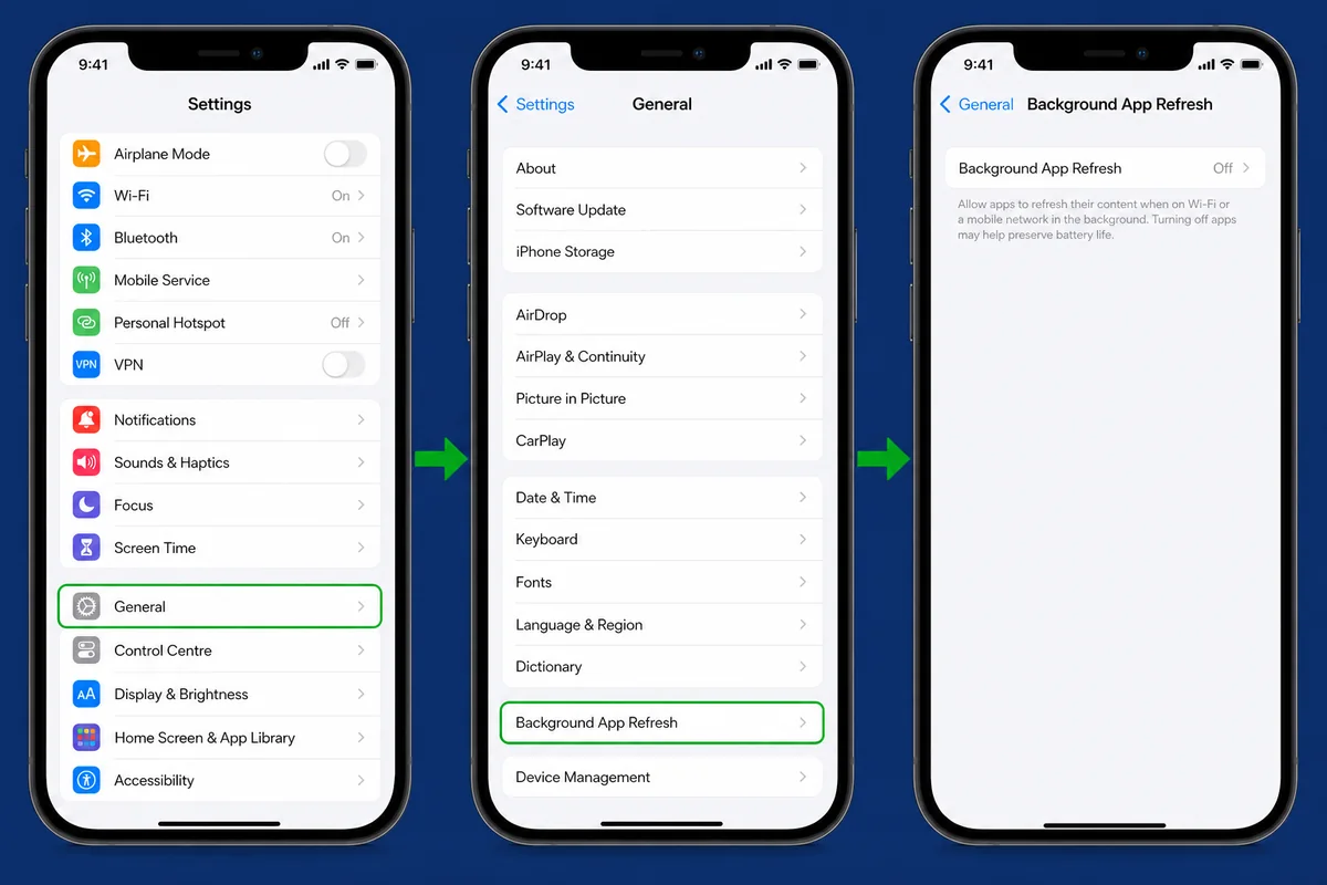 How to turn off Background App Refresh on iPhone